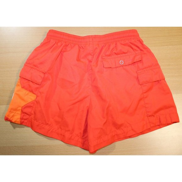 Nike Basketball Training Workout Shorts Boys Small 7-8 Orange Pockets Drawstring - Picture 5 of 5